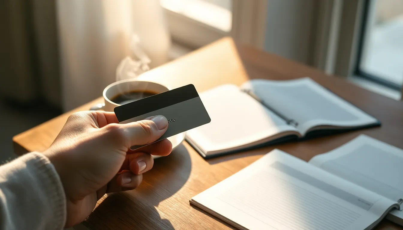 스마트폰으로 신용카드 혜택을 확인하는 모습