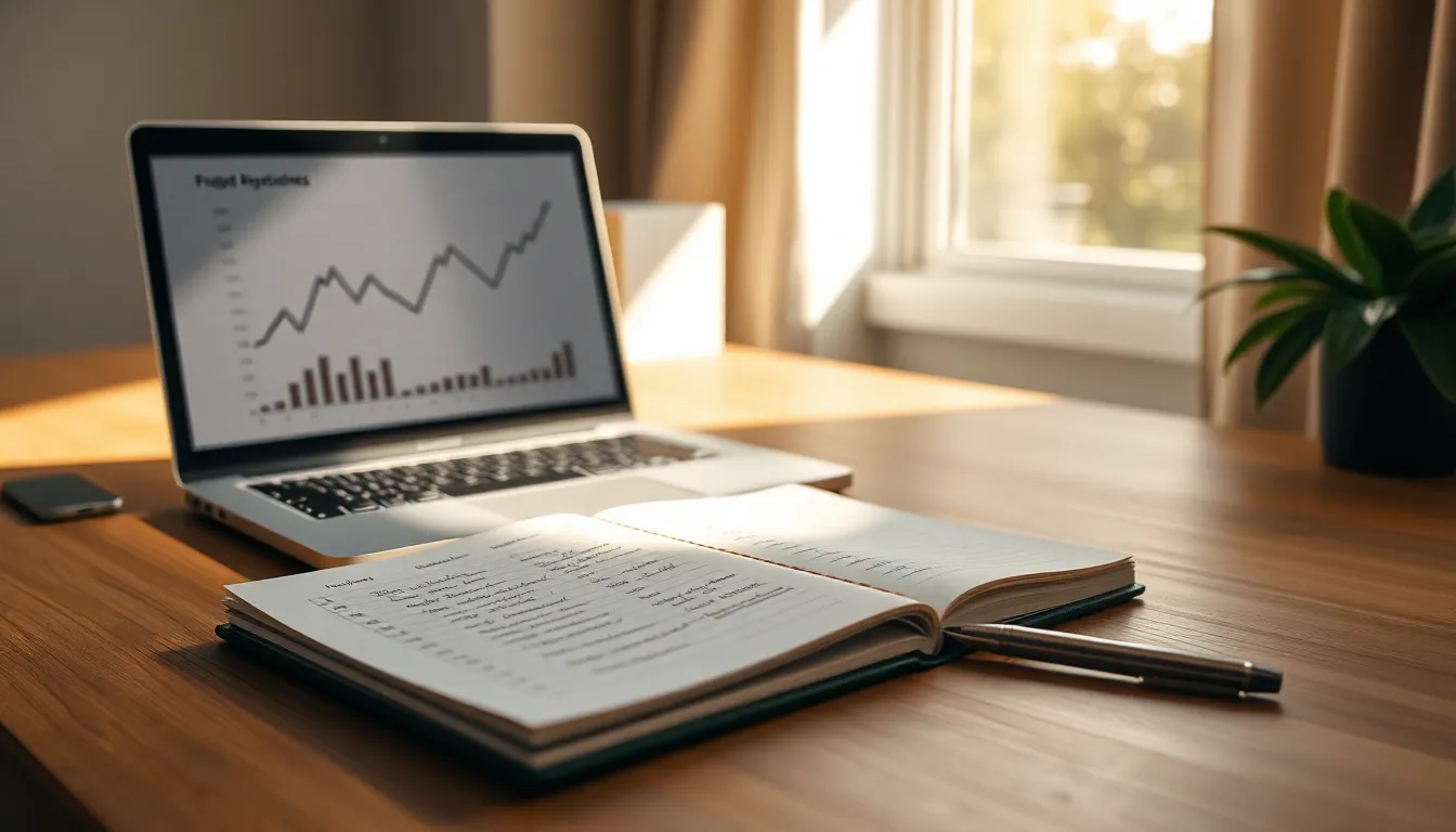 대출 관련 서류와 계산기